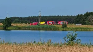 Akcja ratunkowa nad zalewem w Jutrosinie