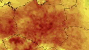 Mapa pogodowa Polski. Fala upałów w kraju