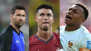 MŚ 2026. Na zdjęciu Leo Messi, Cristiano Ronaldo i Kylian Mbappe