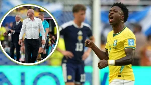 MŚ 2026: Steve Clarke oraz Vinicius Junior w meczu Szkocja - Brazylia
