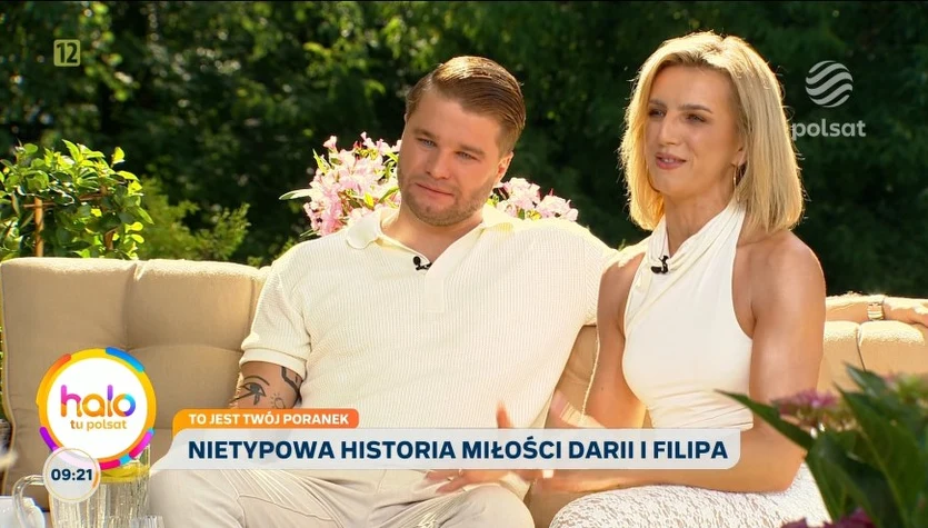 Udowodnili, że miłość może być ślepa. Daria Rybak-Lenz i Filip Lenz w "halo tu polsat"