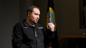 Kyryło Budanow podczas wywiadu