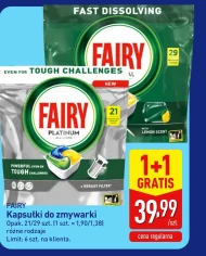 Kapsułki do zmywarki Fairy