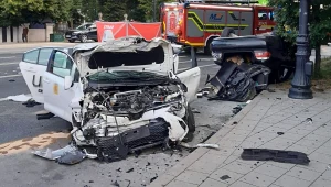 Wypadek w Lublinie. Zderzyły się dwa samochody