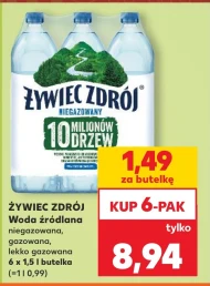 Woda źródlana Żywiec zdrój