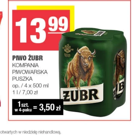 Пиво Żubr