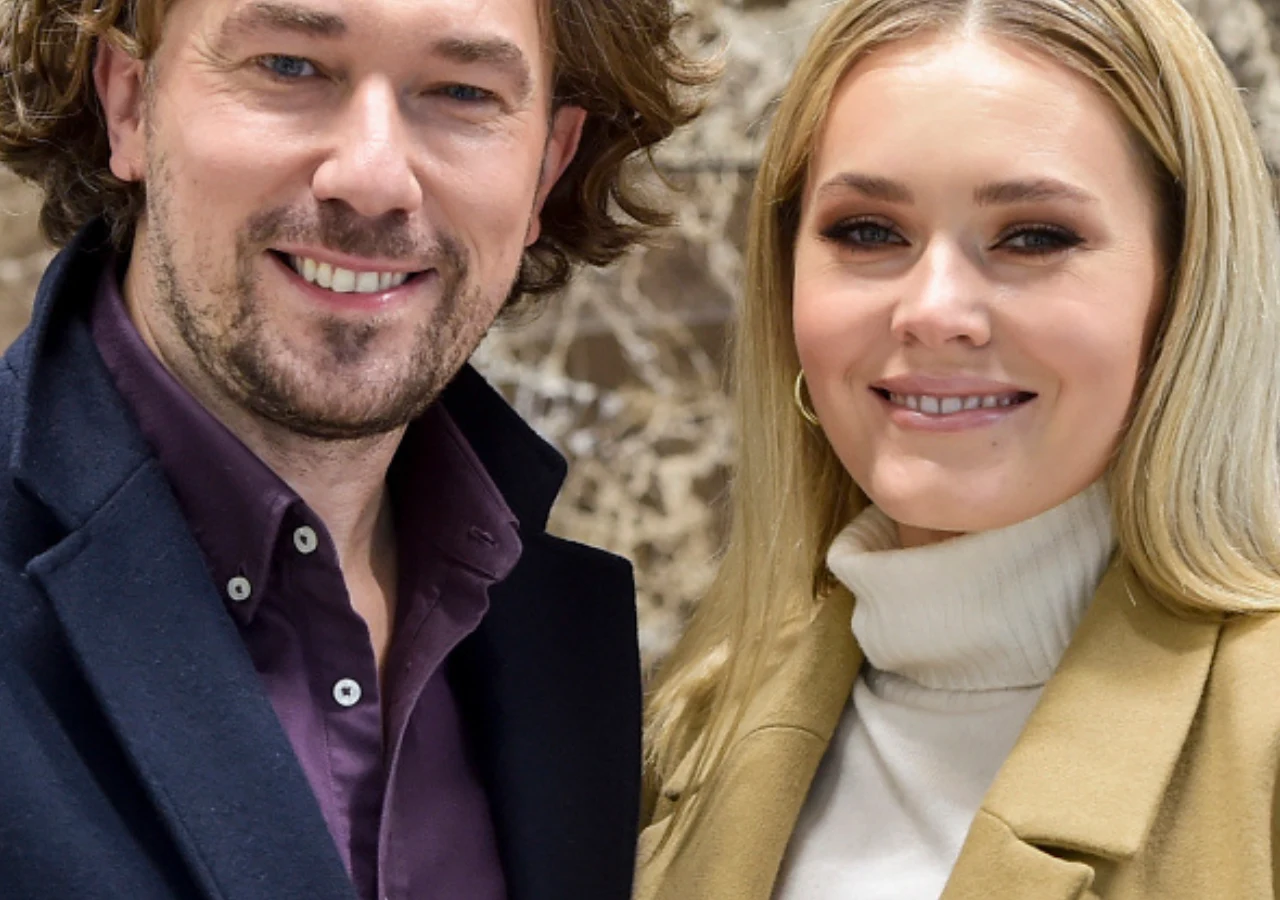 Bartosz Osumek, Magdalena Lamparska Magdalena Lamparska i Bartosz Osumek pozują razem do zdjęcia.