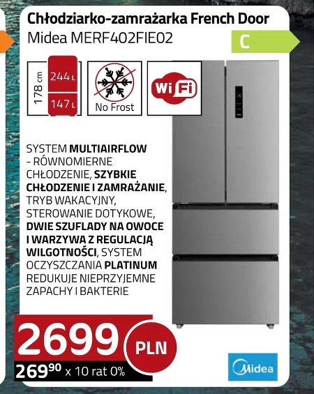 Холодильник-морозильна камера Midea