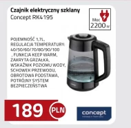 Czajnik elektryczny Concept