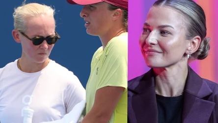 Daria Abramowicz. Iga Świątek i Anna Lewandowska (East News; FORUMM)