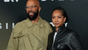 Common i Alexandra Reily na premierze trzeciego sezonu serialu "Silos"