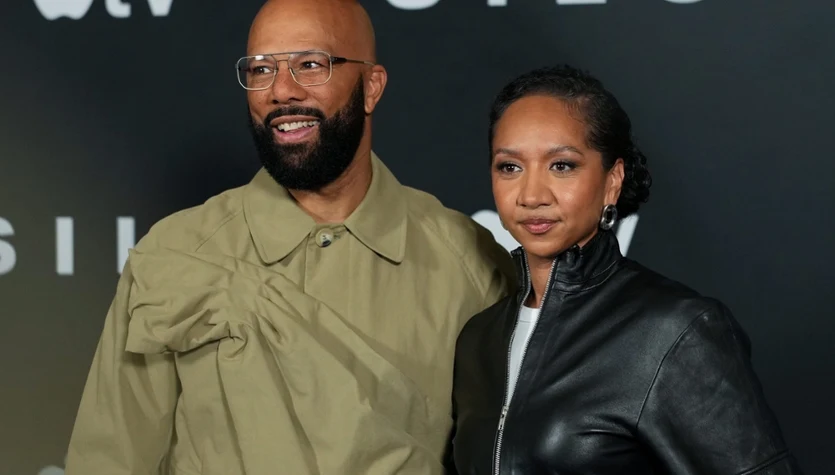 Common i Alexandra Reily na premierze trzeciego sezonu serialu "Silos"