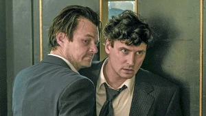 Dawid Ogrodnik i Mateusz Damięcki na planie filmu "Zdrada"