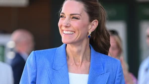 Księżna Kate w błękitnym garniturze na Wimbledonie 2026. Tłum wiwatował