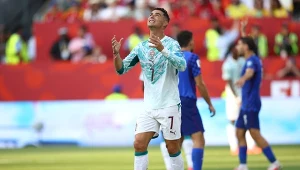 Cristiano Ronaldo w meczu Portugalia - Chorwacja