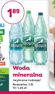 Woda mineralna Rodowita