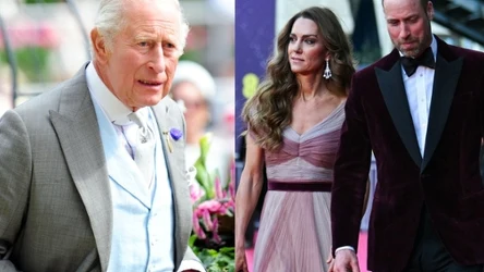 Król Karol, księżna Kate i książę William