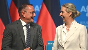 Współprzewodniczący AfD Tino Chrupalla i Alice Weidel