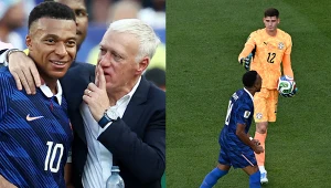 Na zdjęciu: Kylian Mbappe, Didier Deschamps, Orlando Gill