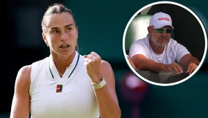 Wimbledon 2026. Na zdjęciu Aryna Sabalenka i trener Tomasz Wiktorowski