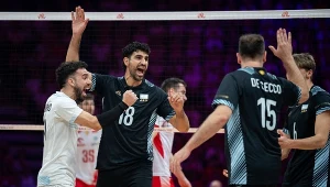 Siatkarze reprezentacji Argentyny w meczu z Polską