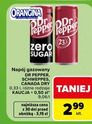 Газований напій Canada Dry