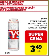 Безалкогольне пиво Tyskie