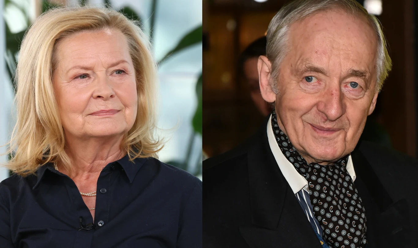 Barbara Bursztynowicz, Andrzej Rosiewicz Portrety Barbary Bursztynowicz i Andrzeja Rosiewicza. Kobieta w jasnej koszuli oraz mężczyzna w garniturze i apaszce.