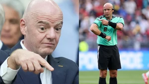 MŚ 2026. Na zdjęciu prezydent FIFA Gianni Infantino oraz polski sędzia Szymon Marciniak