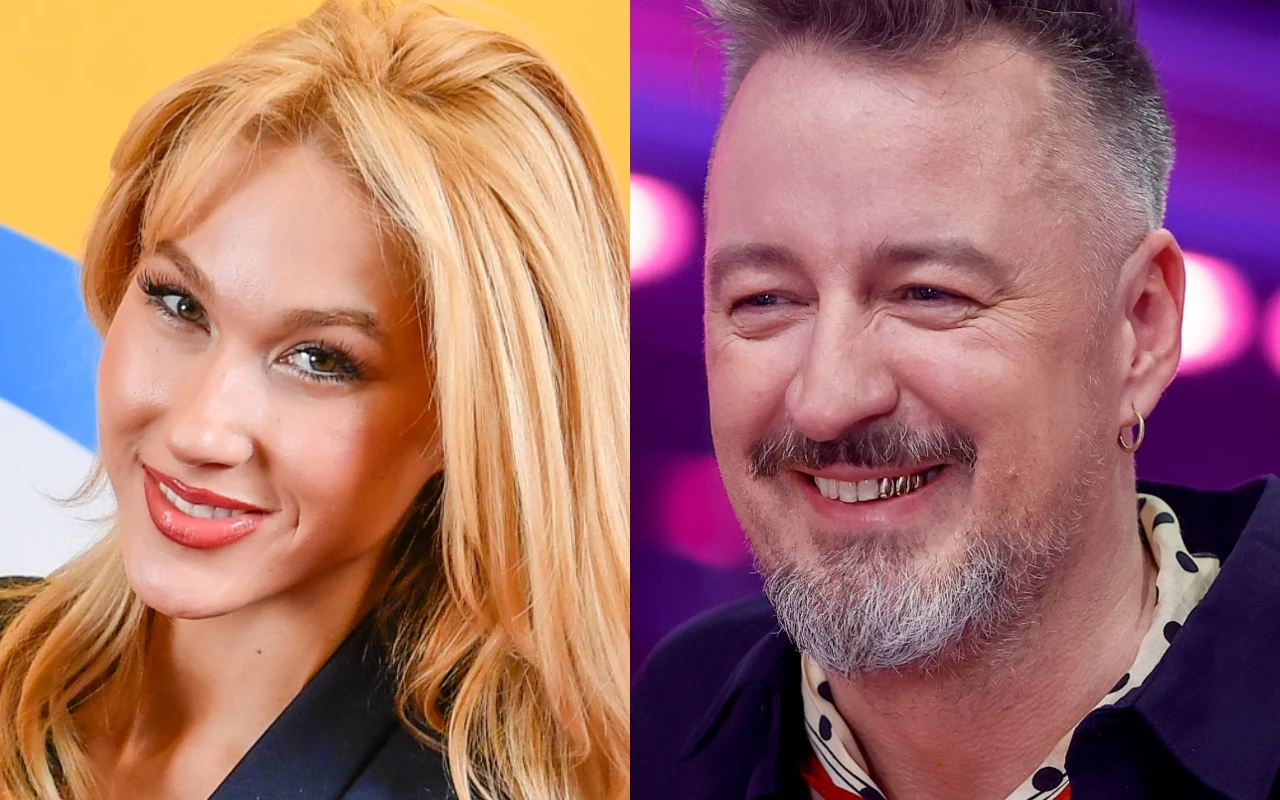 Ida Nowakowska i Piotr Kędzierski Ida Nowakowska po lewej, Piotr Kędzierski po prawej, oboje uśmiechnięci, zdjęcie promocyjne prowadzących "Hitstera".