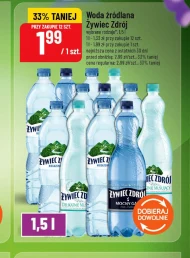 Woda źródlana Żywiec zdrój