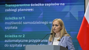 Konferencja prasowa minister zdrowia Jolanty Sobierańskiej-Grendy