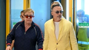 Elton John z mężem Davidem Furnishem - Palermo (Włochy), 7 czerwca 2026 r.
