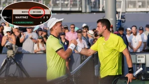Pokazali: 5 godzin i 23 minuty. Rewanż Polaka za thriller z US Open