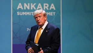 Donald Trump na szczycie NATO w Ankarze.