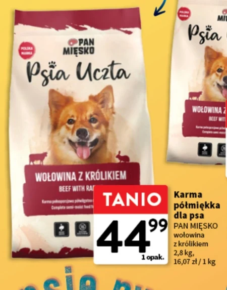 Корм для собак Pan Mięsko