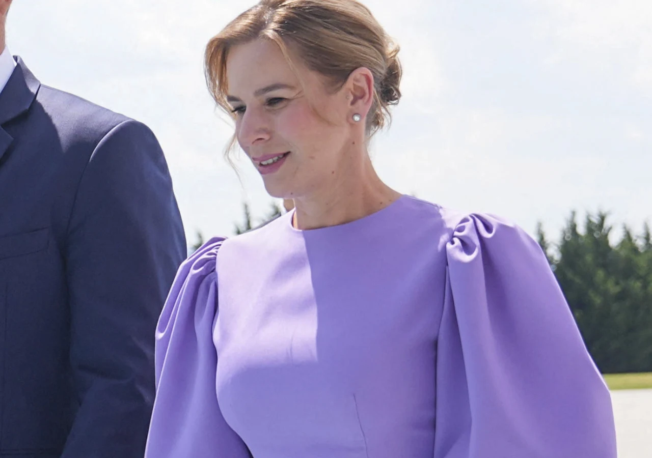 Marta Nawrocka Marta Nawrocka zadała szyku za granicą. Ekspertka ocenia jej styl