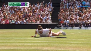Heroiczny rzut Muchovej. Ta akcja porwała cały Wimbledon [WIDEO]