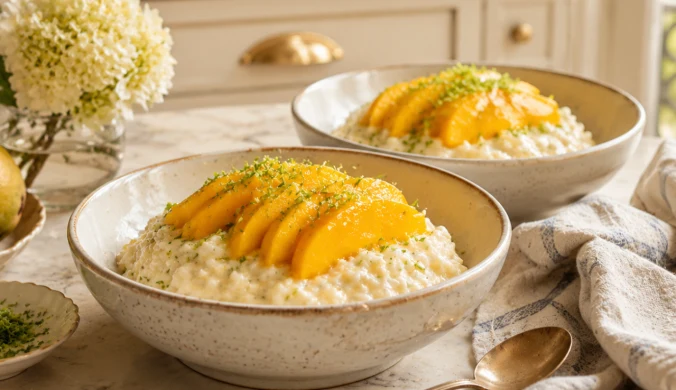 Ryż na mleku kokosowym z mango