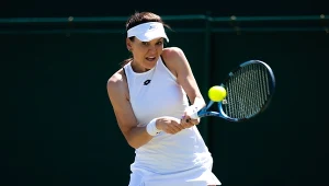 Agnieszka Radwańska rywalizowała w duecie z Karoliną Woźniacką w turnieju legend podczas Wimbledonu 2026