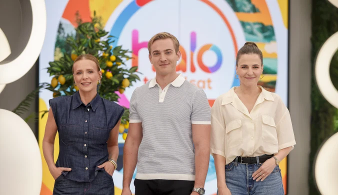 Aneta Zając, Igor Paszczyk i Honorata Witańska w programie "halo tu polsat"