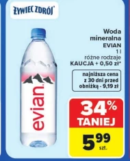Woda mineralna Evian