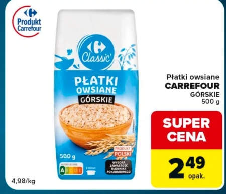 Вівсяні пластівці Carrefour