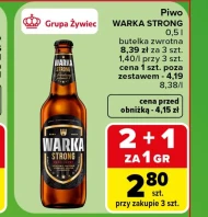 Piwo Warka Strong