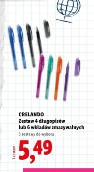 Zestaw długopisów Crelando