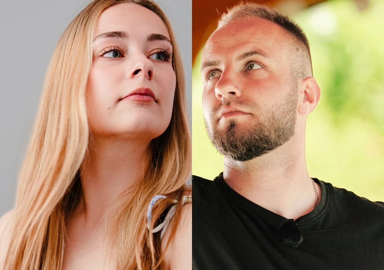 Julia Bartenowska i Arkadiusz Pożarowszczyk w "Rolnik szuka żony" Julia Bartenowska i Arkadiusz Pożarowszczyk, uczestnicy 12. edycji programu Rolnik szuka żony.