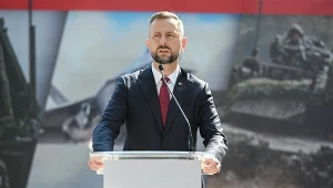 Wicepremier, minister obrony narodowej Władysław Kosiniak-Kamysz podczas konferencji prasowej w siedzibie MON w Warszawie, 14 bm. Konferencja odbyła się po posiedzeniu Komitetu Rady Ministrów do spraw Bezpieczeństwa Narodowego.