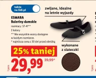 Baleriny damskie Esmara