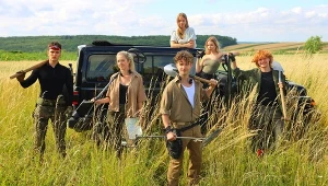 Gwiazdy filmu "Szatan z siódmej klasy" na planie