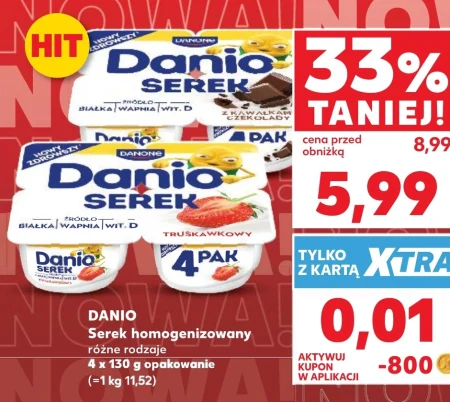 Гомогенізований сир Danio